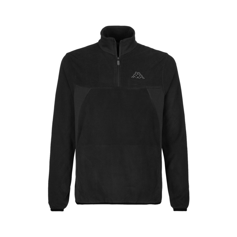 Kappa Logo Vaurion Maglia Pile Mezza Zip Uomo Ragazzo Sportiva Sci Ginnastica Running Corsa