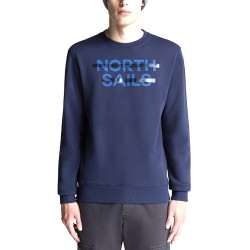 North Sails Felpa Girocollo Organic Cotone Uomo Ragazzo