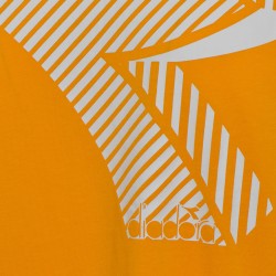 Diadora SS T-Shirt Fregio Club Uomo Maglia Cotone Sportiva Ginnastica Girocollo Estiva Mezzamanica