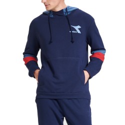 Diadora Hoodie Sweat Shield Felpa Cappuccio Uomo Cotone Sportiva Ginnastica