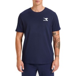 Diadora T-Shirt Chromia Uomo Maglia Cotone Mezzamanica Sportiva Estate Ginnastica