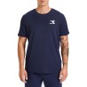 Diadora T-Shirt Chromia Uomo Maglia Cotone Mezzamanica Sportiva Estate Ginnastica