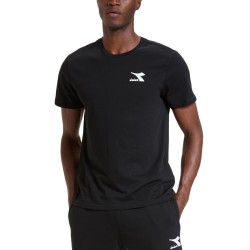 Diadora T-Shirt Chromia Uomo Maglia Cotone Mezzamanica Sportiva Estate Ginnastica