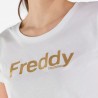 FREDDY Short Sleeve T-Shirts Donna Ragazza Sportiva Cotone Ginnastica Estate Mezzamanica