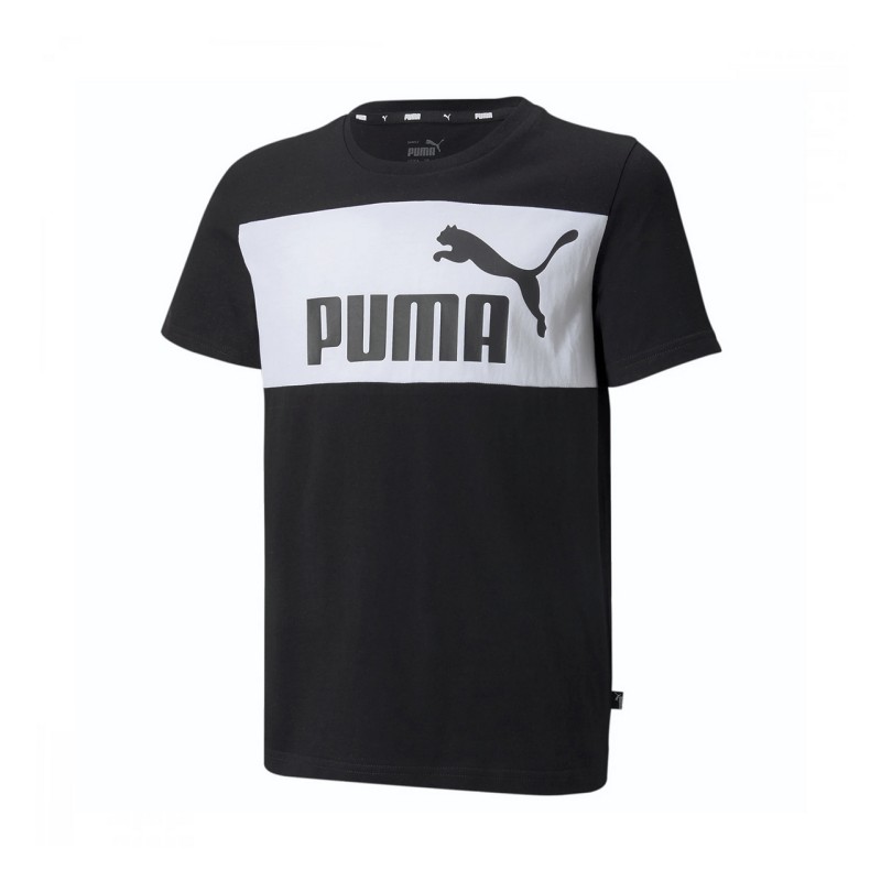 Puma T-shirt Maglia Bimbo Bambino Ragazzo Mezza Manica corta Sportiva Ginnastica Cotone Estate