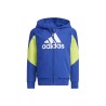 Adidas Tuta Felpa Zip Intera Cappuccio Bimbo Ragazzo Sportiva Palestra Ginnastica Running Corsa