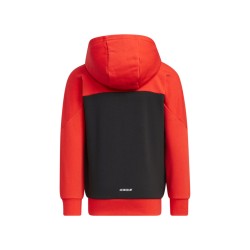 Adidas Tuta Felpa Zip Intera Cappuccio Bimbo Ragazzo Sportiva Palestra Ginnastica Running Corsa