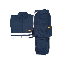 Ellesse Tuta Felpa Zip Intera Uomo Ragazzo Sportiva Cotone Ginnastica