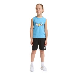 Diadora SET Kick Completo Bimbo Ragazzo Canotta Sportivo Ginnastica Cotone