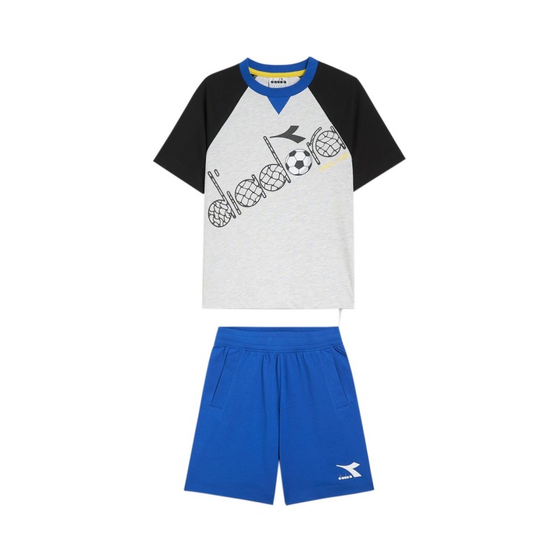 Diadora SET Score Completo Bimbo Ragazzo Mezzamanica Sportivo Ginnastica Cotone