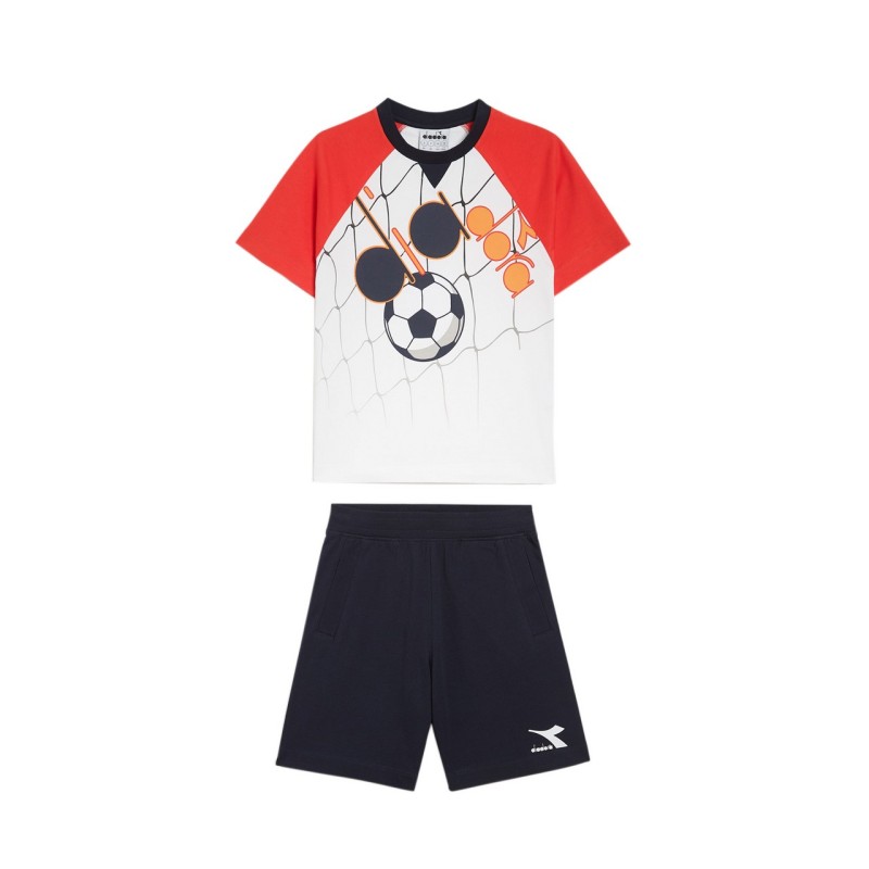 Diadora SET Score Completo Bimbo Ragazzo Mezzamanica Sportivo Ginnastica Cotone