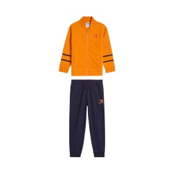 Diadora Tracksuit Tuta Completa Zip Intera Felpa Cotone Bimbo Ragazzo Sportiva Ginnastica Cotone