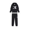 Diadora Tracksuit Tuta Completa Zip Intera Cappuccio Felpa Cotone Bimbo Ragazzo Sportiva Ginnastica