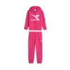 Diadora Tracksuit Tuta Completa Zip Intera Cappuccio Felpa Cotone Bimba Ragazza Sportiva Ginnastica