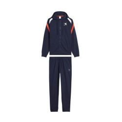 Diadora Traksuit Hoodie Core Tuta Completa Zip Intera Cappuccio Felpa Uomo Ragazzo Sportiva Ginnastica Cotone