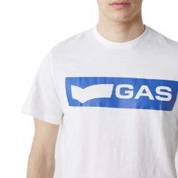 Gas T-Shirt Scuba/s Logo Maglia Mezza Manica Corta Girocollo Uomo Ragazzo