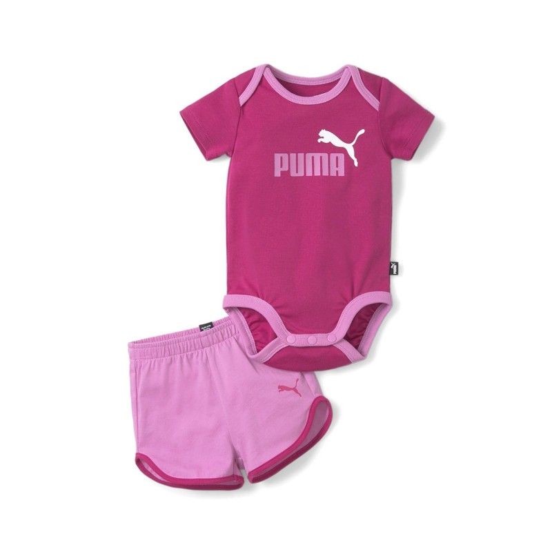 Puma Completino Mezza Manica Corta Bimba Bambina Neonato Sportivo Cotone Estate Ginnastica