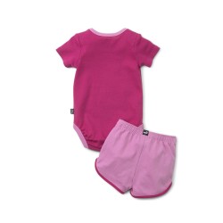 Puma Completino Mezza Manica Corta Bimba Bambina Neonato Sportivo Cotone Estate Ginnastica