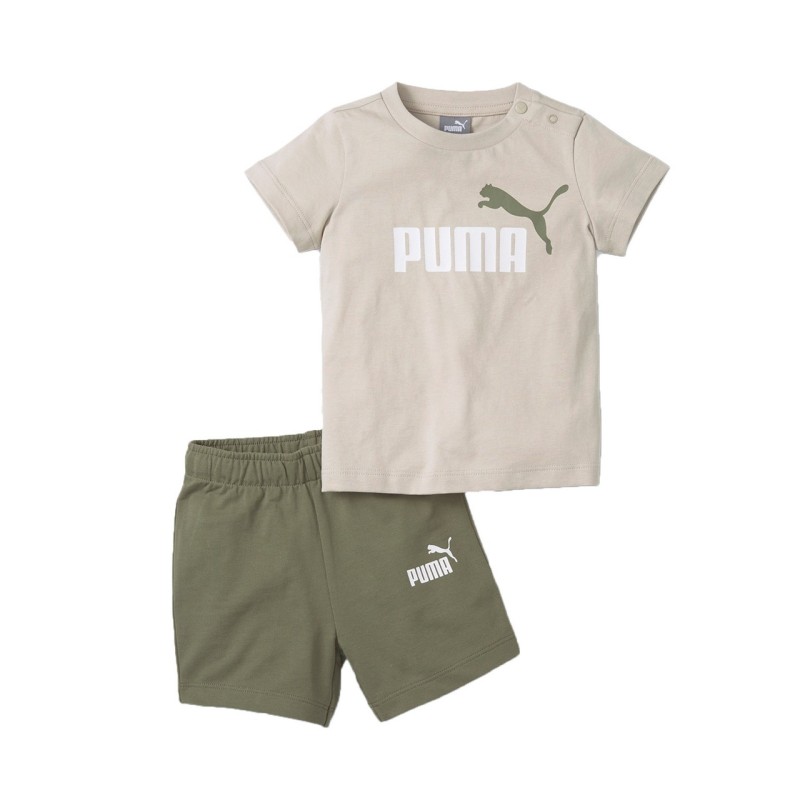 Puma Completino Mezza Manica Corta Bimbo Bambino Ragazzo Sportivo Cotone Estate Ginnastica