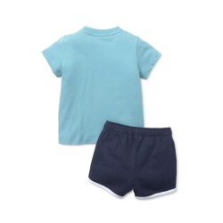 Puma Completino Mezza Manica Corta Bimbo Bambino Neonato Sportivo Cotone Estate Ginnastica