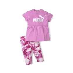 Puma Completino Mezza Manica Corta Bimba Bambina Sportivo Cotone Estate Running Ginnastica