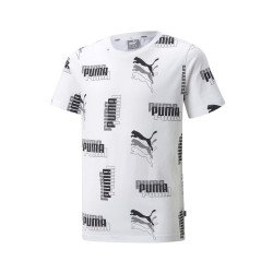 Puma T-shirt Maglia Bimbo Bambino Ragazzo Mezza Manica corta Sportiva Ginnastica Cotone Estate