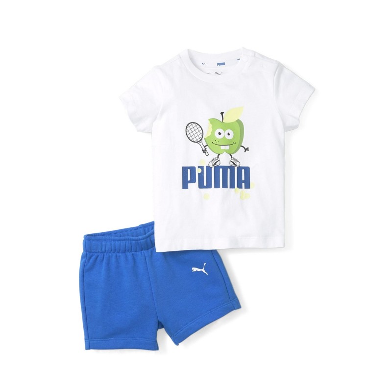 Puma Completino Mezza Manica Corta Bimbo Bambino Neonato Sportivo Cotone Estate Ginnastica