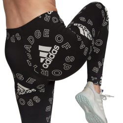 Adidas Leggings Donna Ragazza Pantalone Sportivo Cotone Ginnastica Running Corsa