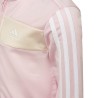 Adidas Tuta Zip Intera Bimba Ragazza Acetata Sportiva Palestra Ginnastica Running Corsa