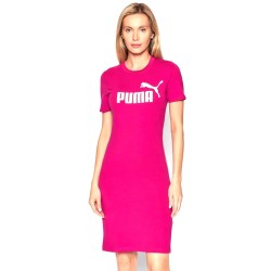 Puma Ess Slim Tee Dress Vestitino Donna Ragazza Girocollo Mezza Manica Corta