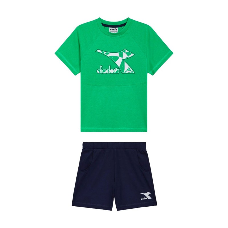 DIADORA SET SS RIDDLE COMPLETINO JUNIOR BAMBINO BIMBO MEZZA MANICA