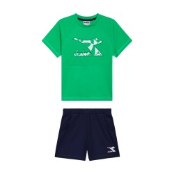 DIADORA SET SS RIDDLE COMPLETINO JUNIOR BAMBINO BIMBO MEZZA MANICA