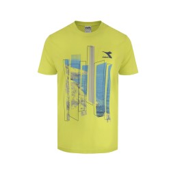 Diadora T-Shirt Uomo Ragazzo Maglia Mezza Manica Corta Sportiva Ginnastica Cotone