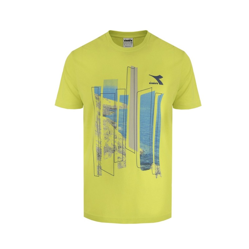 Diadora T-Shirt Uomo Ragazzo Maglia Mezza Manica Corta Sportiva Ginnastica Cotone