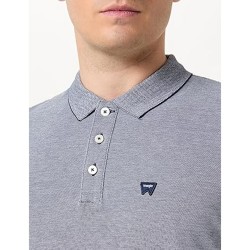 Wrangler Refined Polo Uomo Ragazzo Mezza Manica Corta Tre Bottoni