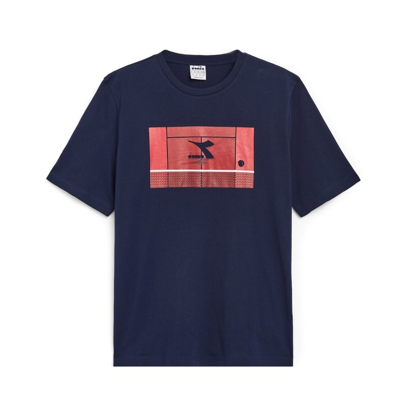 Diadora T-Shirt Uomo Ragazzo Match Point Sportiva Mezza Manica Corta Girocollo Ginnastica Cotone