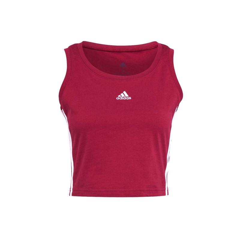 Adidas W CRO TK Canotta Donna Ragazza Sportiva Ginnastica Cotone Estate