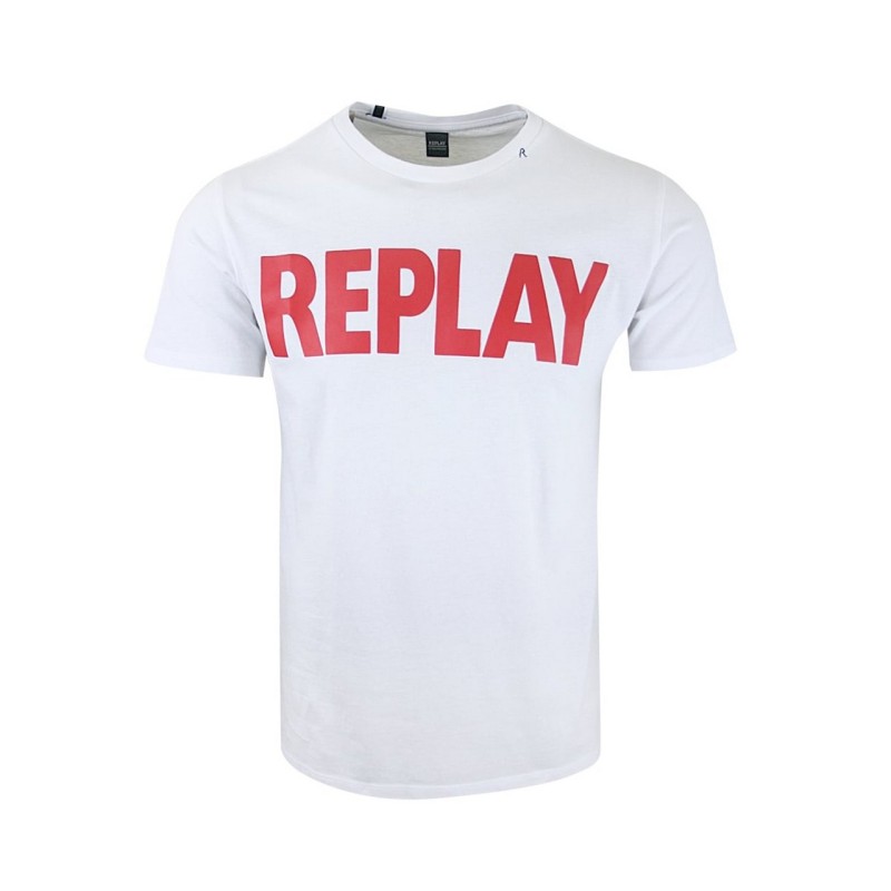 Replay T-Shirt Uomo Ragazzo Mezza Manica Corta Maglia Girocollo