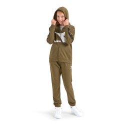 Diadora Tracksuit Tuta Completa Zip Intera Cappuccio Felpa Cotone Bimbo Ragazzo Sportiva Ginnastica Cotone