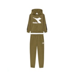 Diadora Tracksuit Tuta Completa Zip Intera Cappuccio Felpa Cotone Bimbo Ragazzo Sportiva Ginnastica Cotone