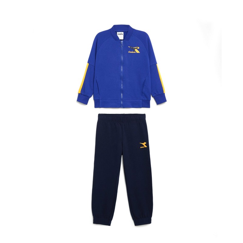 Diadora Tracksuit Tuta Completa Zip Intera Felpa Cotone Bimbo Ragazzo Sportiva Ginnastica