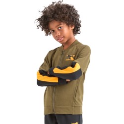 Diadora Tracksuit Tuta Completa Zip Intera Felpa Cotone Bimbo Ragazzo Sportiva Ginnastica