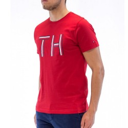 Tommy Hilfiger Logo Graphic Tee T-Shirt Uomo Ragazzo Mezza Manica Corta Girocollo