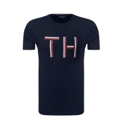 Tommy Hilfiger Logo Graphic Tee T-Shirt Uomo Ragazzo Mezza Manica Corta Girocollo