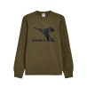 Diadora Sweatshirt Crew Chromia Felpa Girocollo Uomo Cotone Sportiva Ginnastica Ragazzo