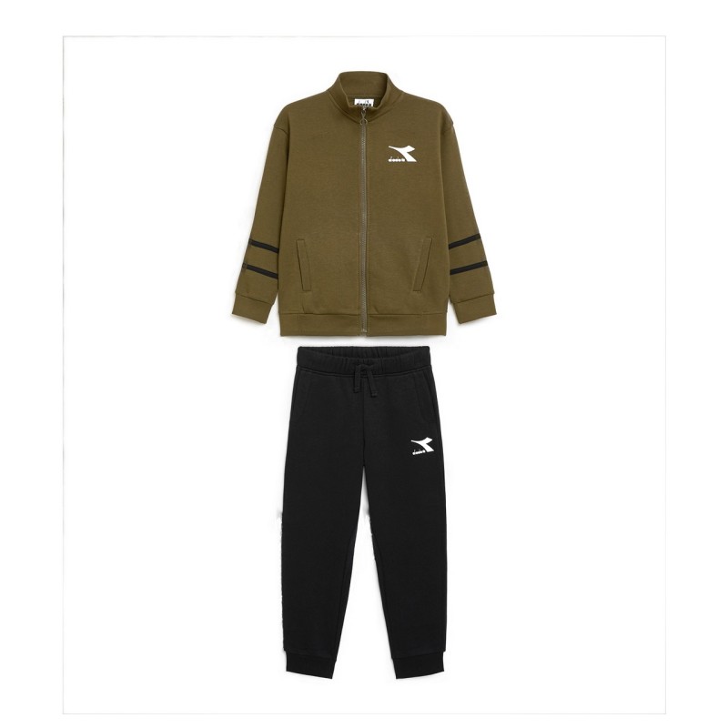 Diadora Tracksuit Tuta Completa Zip Intera Felpa Cotone Bimbo Ragazzo Sportiva Ginnastica Cotone