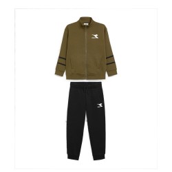 Diadora Tracksuit Tuta Completa Zip Intera Felpa Cotone Bimbo Ragazzo Sportiva Ginnastica Cotone