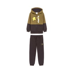 Diadora Tracksuit Tuta Completa Zip Intera Felpa Cotone Bimbo Ragazzo Sportiva Ginnastica Cotone