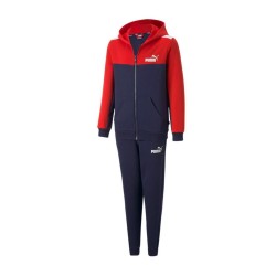 Puma Tuta Completa Bimbo Bambino Ragazzo Felpa Sportiva Ginnastica Cotone Zip Intera Cappuccio