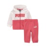 Puma Tuta Completa Bimba Bambina Felpa Sportiva Ginnastica Cotone Zip Intera Cappuccio